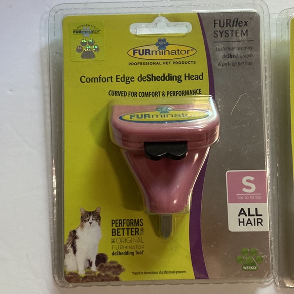 2 new in package, FURminator brush, heads, size, small and large - Picture 2 of 5